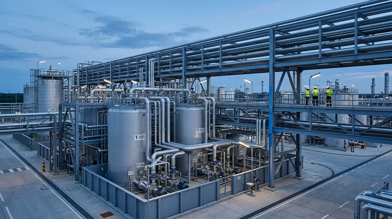 BOP Piping — Distillery Plant with Cogen Project